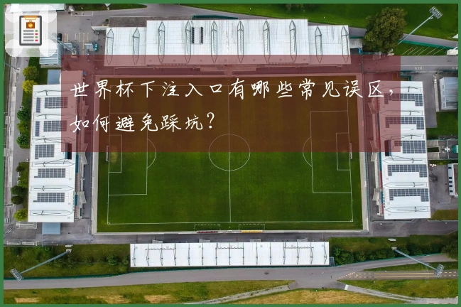 世界杯下注入口有哪些常见误区，如何避免踩坑？